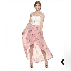 NWT Juniors' Lily Rose Hi Low Molded Cup Dress XL